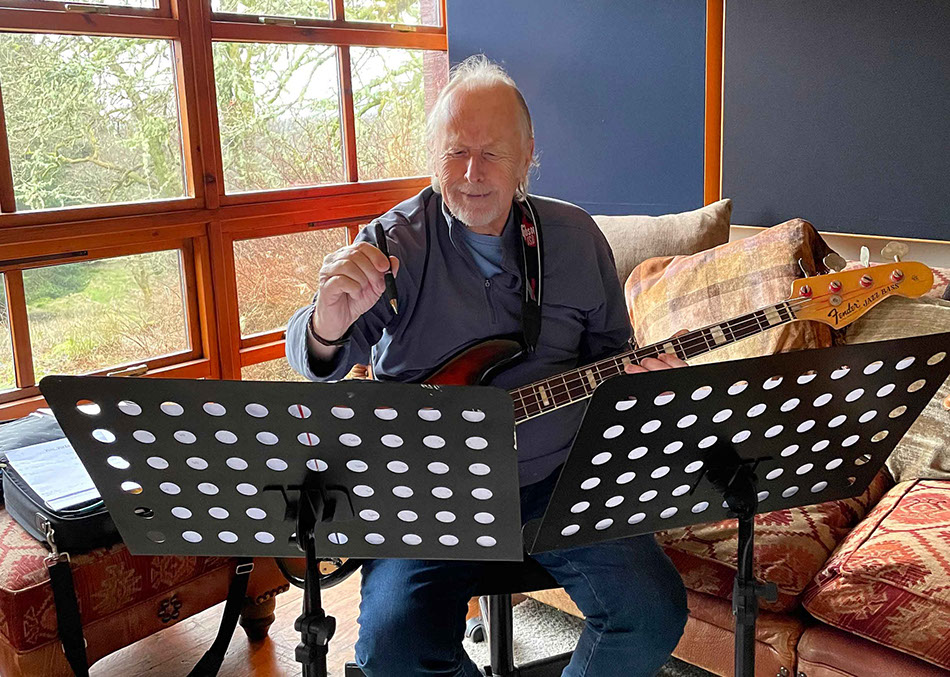 Time Stands Still Ronald MacDonald in the recording studio